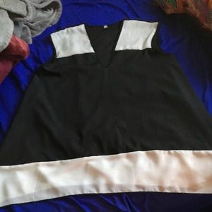 NWOT Magic Fit Sheer Blouse